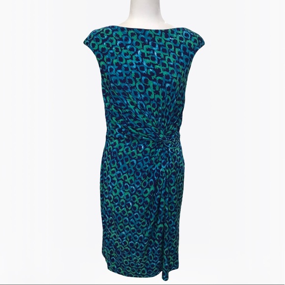 Ralph Lauren Sheath Print Women’s Midi Dress - 12 - Picture 3 of 16